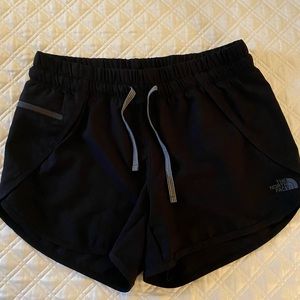 Euc north face black athletic shorts M
